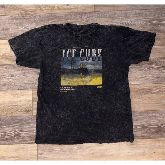 Ice Cube Shirt Small‎ Black Crew Neck 90s Y2K It Was A Good Day. Size L - Picture 1 of 4